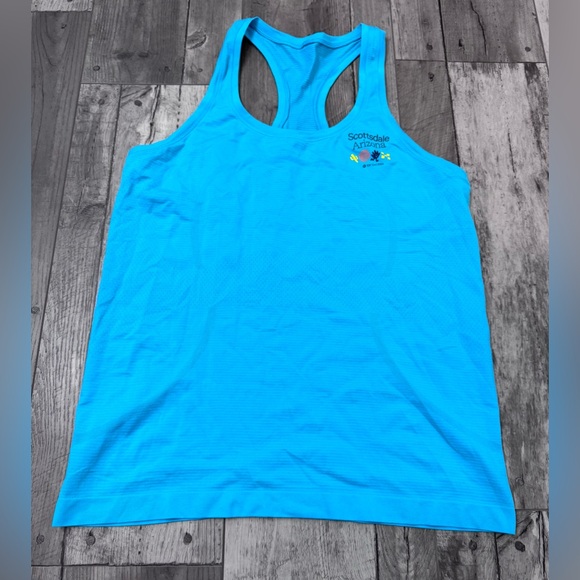 Lululemon Swiftly Tech Teal Tank Top Scottsdale 10k Tour 2023 - Picture 1 of 5